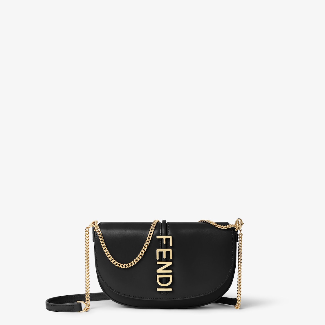 FENDI graphy Wallet on Chain Black leather wallet - Image 7